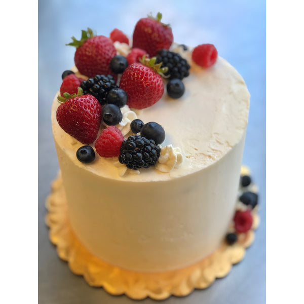 Vanilla Cake with Mixed Berries *Local delivery & pick-up only*