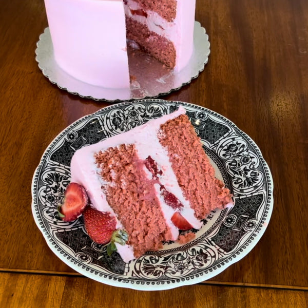 Slice of Strawberry Cake