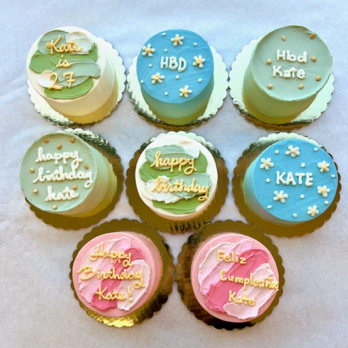 Pastel Mini Cakes