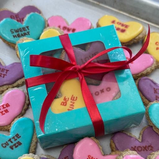 Box of Sweet Heart Sugar Cookies