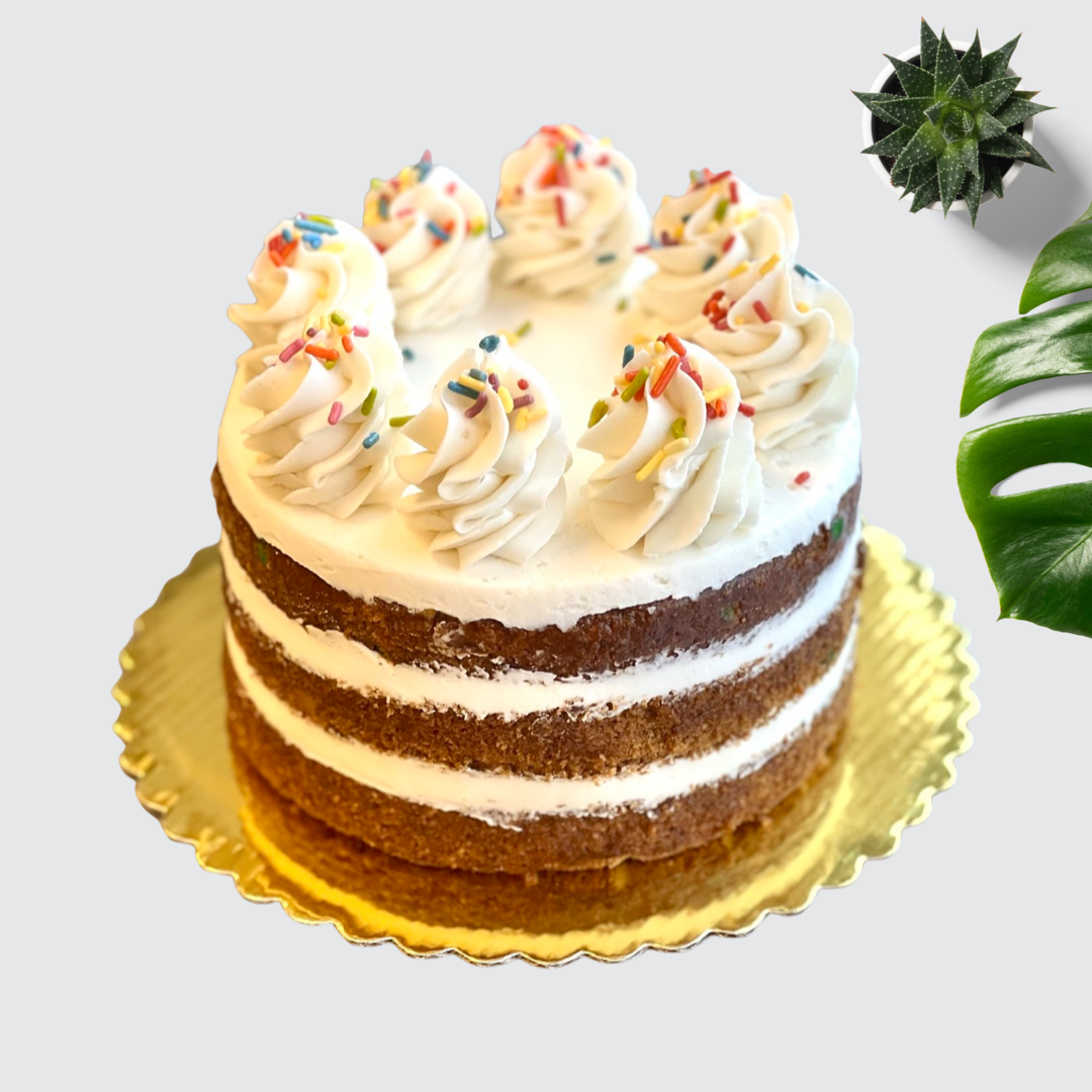 Naked Confetti Cake