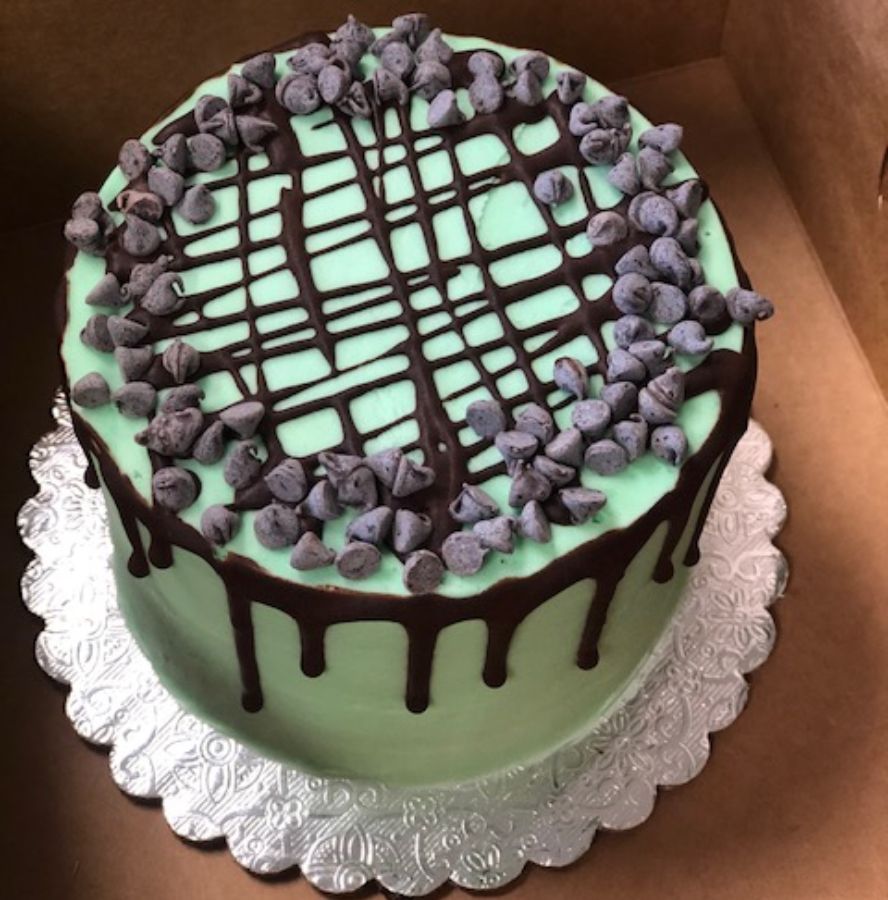 Chocolate Creme de Menthe Cake
