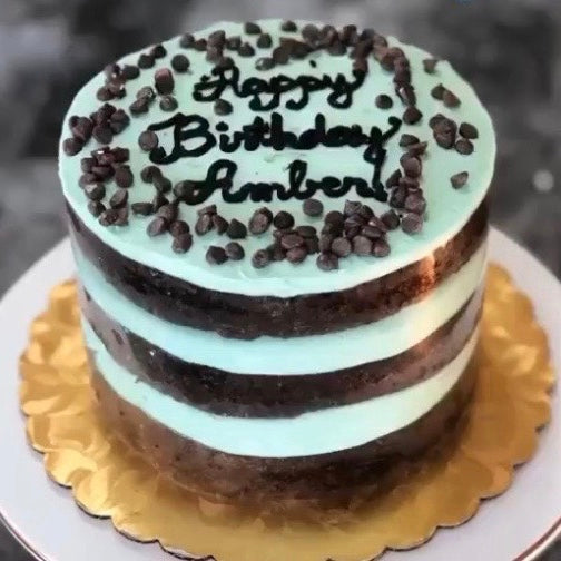 Naked Chocolate Creme De Menthe Cake