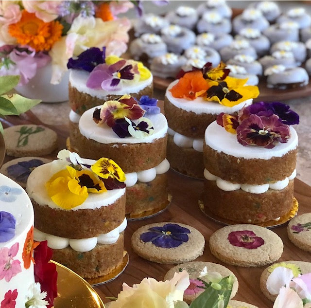 Dried Flower Crown & Pressed Flower Cake Wedding Inspiration
