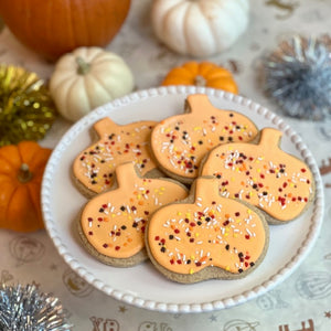 Pumpkin-Shaped Sugar Cookies