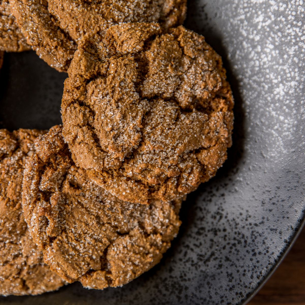 Ginger Date Molasses Cookies
