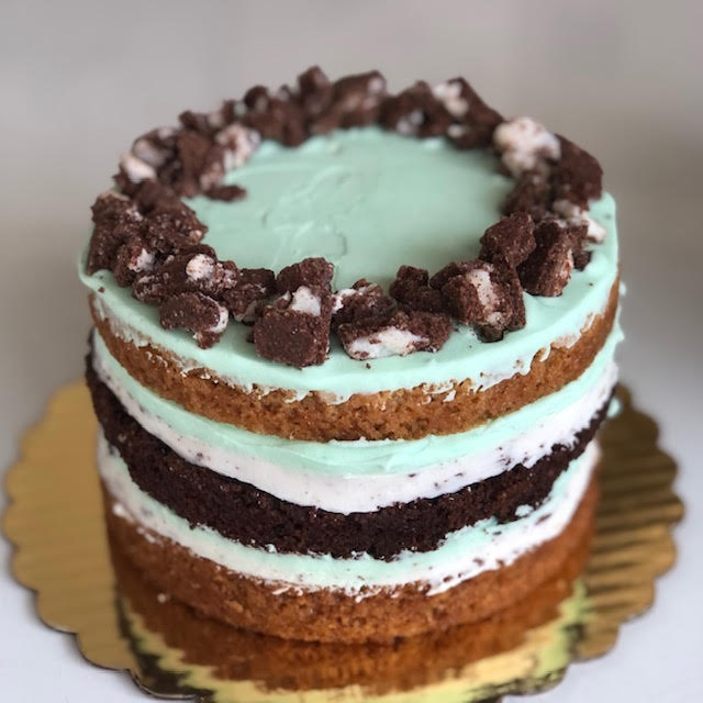 Naked Grasshopper Cake