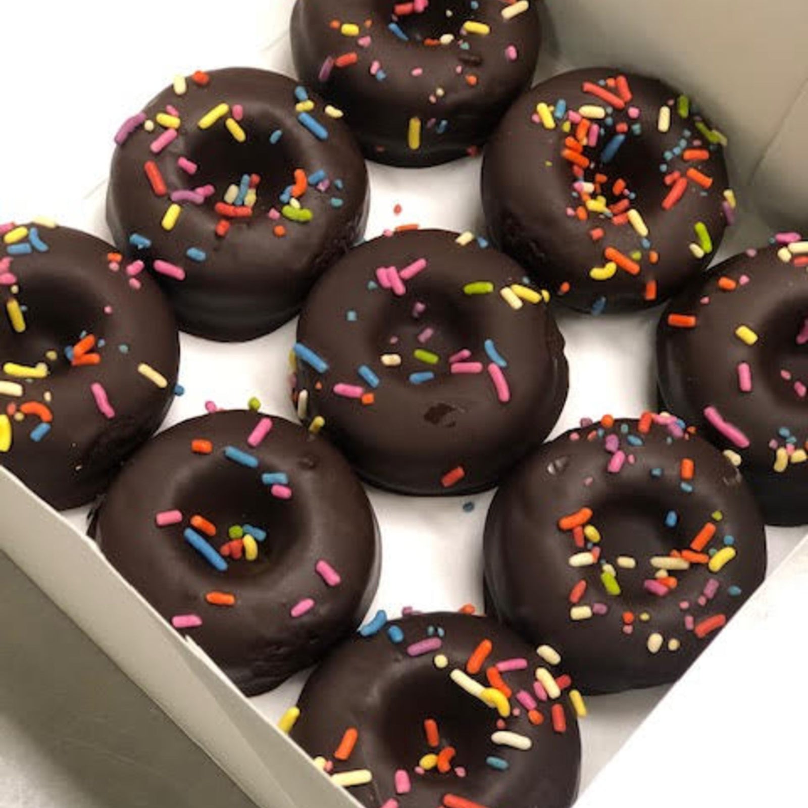 Mini Chocolate-Covered Donuts