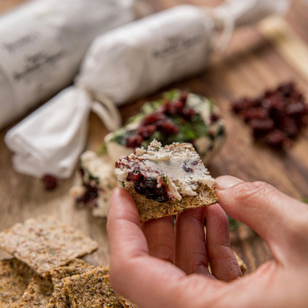 Vegan Goatless Cheese with Cranberry & Dill